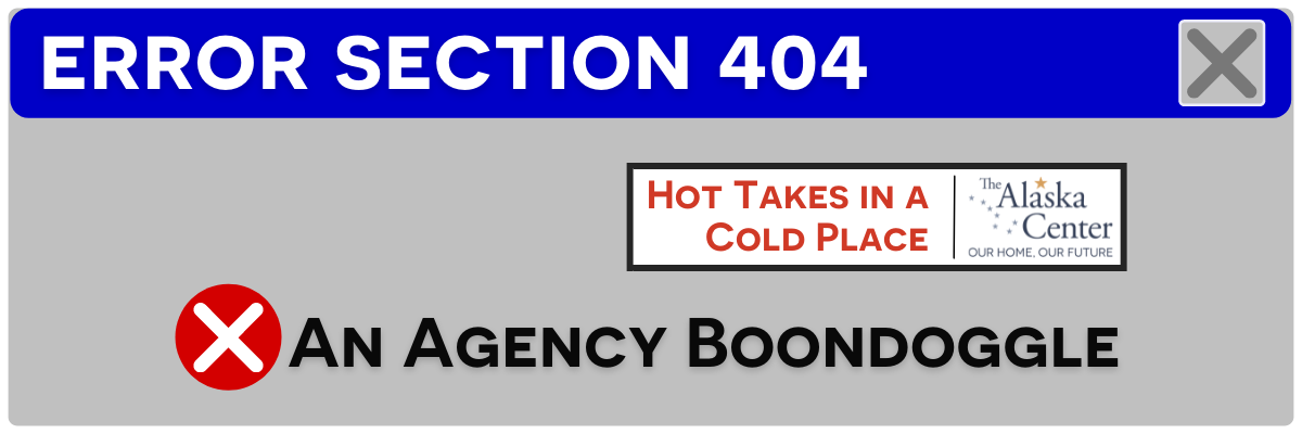 Featured image for “An Agency Boondoggle”
